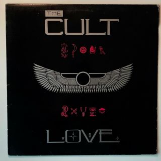 Vtg 1985 The Cult Vinyl Love Album Record W\ Poster Lp Vog 1 3365 Rare Og Nm/nm