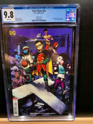 Dc Teen Titans 20 Cgc 9.  8 Variant Rare First Full Appearance Of Crush