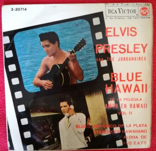 Elvis Presley - Blue Hawaii Vol Ii Ep 1963 Rare Spanish Unique Sleeve