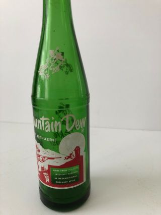 VERY RARE HILLBILLY MOUNTAIN DEW BOTTLED BY SHENLEY,  KEITH & KENT.  HTF 10 oz. 2