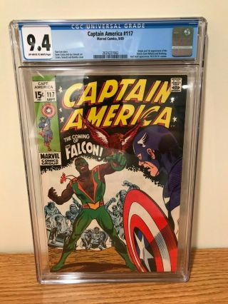 Captain America 117 - Cgc 9.  4 (first Appearance Of Falcon)