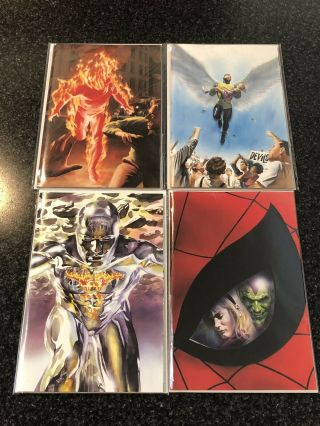 Marvels Annotated 1 2 3 4 Complete Variants Alex Ross Nm/mint X - Men Spider - Man