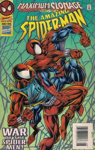 Spider - Man 404 Marvel 1995 Comic Book Art Pg.  6 Mark Bagley 3