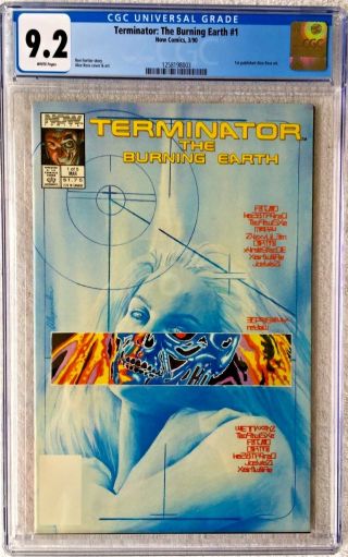 Cgc 9.  2 Terminator: The Burning Earth 1.  1st Published Alex Ross Art.