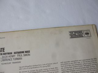 SIMON & GARFUNKEL THE GRADUATE 1968 CBS UK 1ST PRESS VINYL LP GREAT AUDIO 4