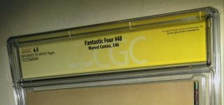 CGC 6.  5 ss Signed By Stan Lee,  Joe Sinnott Fantastic Four 48.  1st Silver Surfer 6