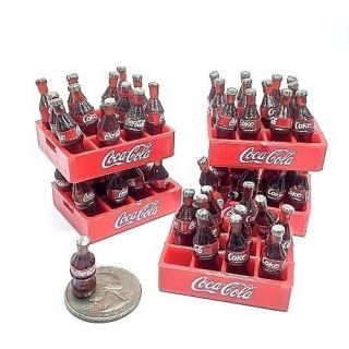 Cc Mini 48 Bottles In Crate Miniature Dollhouse Fridge Magnet Collectible Gift