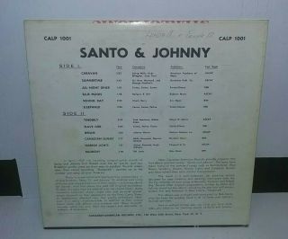 SANTO AND JOHNNY - SELF TITLED LP 1959 Rare Canadian American CALP 1001 2