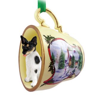 Rat Terrier Christmas Ornament Teacup