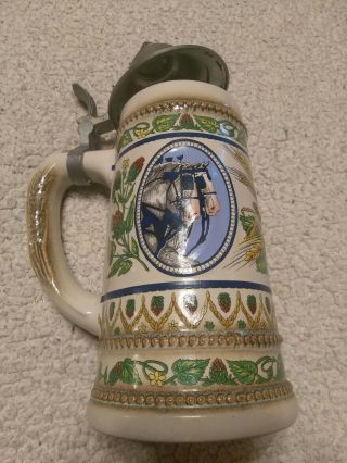 Vintage Gerz Beer Stein From Germany Horse And Hops