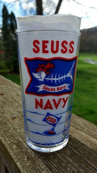 Dr.  Seuss Esso Seuss Navy Official When Hen Glass