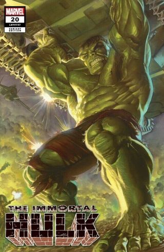 Immortal Hulk 20 Alex Ross Sdcc Exclusive Nm Avengers Endgame Frye Marvel Comic