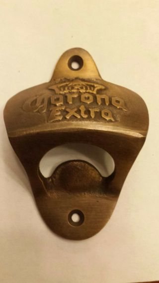Awesome Solid Brass Corona Bottle Opener With Mounting Screws