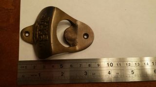AWESOME SOLID BRASS CORONA BOTTLE OPENER WITH MOUNTING SCREWS 2