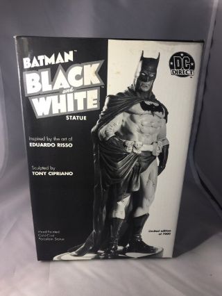 Dc Direct Batman Black & White Statue Eduardo Risso 1st Edition 5183/7000