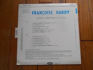 FRANCOISE HARDY / First French LP Debut Album Vogue Orig.  1962 LANGUETTE EX 2
