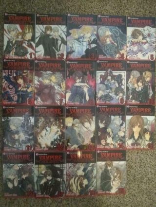Vampire Knight Manga/book/comic/ Full/complete Series Vol 1 - 19 English
