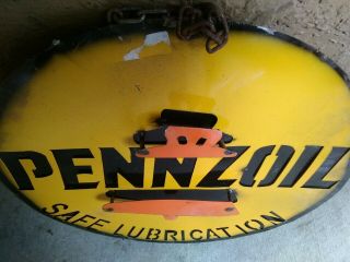 RARE Vintage Handmade/Fabricated PENZOIL 3 - D Metal Sign.  One of A Kind & Unique 3