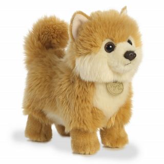 Aurora Miyoni Stuffed Plush Toy Pomeranian Pom Soft Animal Puppy Dog Pommie