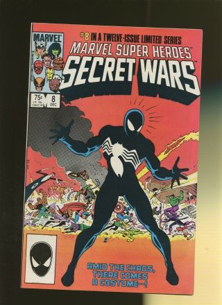 Marvel Heroes Secret Wars 8 Nm 9.  4 1 Book 1st Black Spider - Man Costume