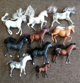 10 Vtg Marchon Empire Model Toy Horses Collectibles 1988 - 1996
