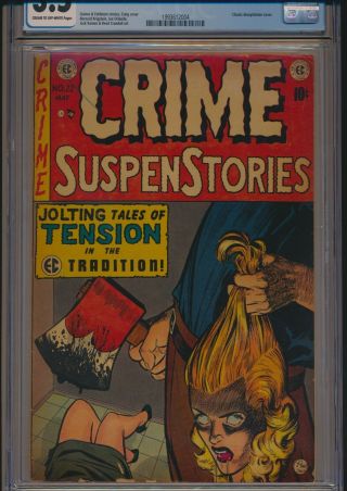 EC COMICS CRIME SUSPENSTORIES 22 1954 CGC 3.  5 PRE - CODE HORROR CLASSIC COVER 2