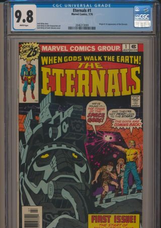 Marvel The Eternals 1 1976 Cgc 9.  8 White Pages Origin/1st Appearance Movie Soon
