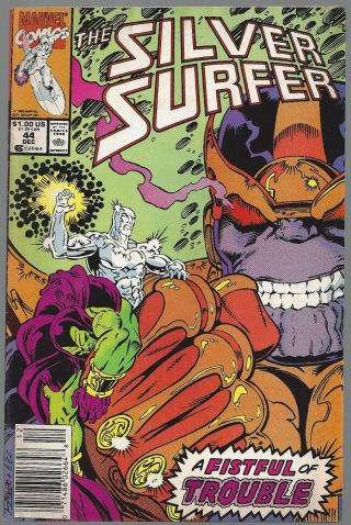 Silver Surfer 44 Thanos 1st Infinity Gauntlet Drax Marvel 1990