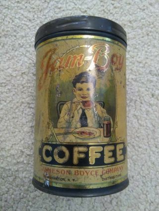 Antique Jam Boy Coffee Tin