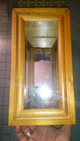 Vintage Jack Daniels Whiskey Single Barrel Wooden Mirrored Display Box - 2