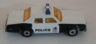 1970s Matchbox Plymouth Police Car Number 10 MIB AA14 3