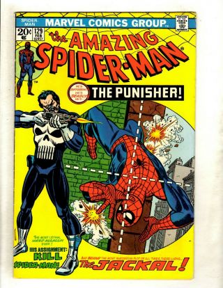 Spider - Man 129 Fn/vf Marvel Comic Book 1st Punisher Appearance Key Hy1