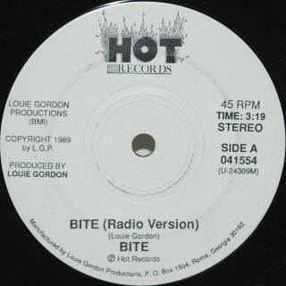 Louie Gordon 45 Bite Radio & Club Atlanta Ga Hip Hop Electro Rap Hot Records