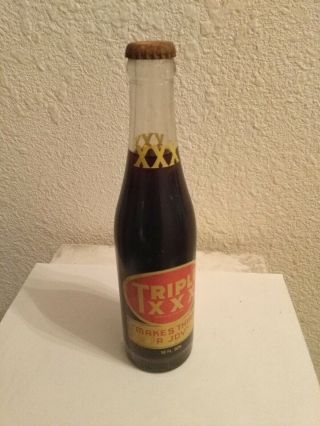Full King Size Triple Xxx Root Beer Acl Soda Bottle