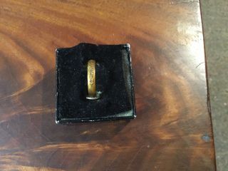 RARE VINTAGE 1940’s CHARLIE McCARTHY GOLD COLORED METAL RING 3