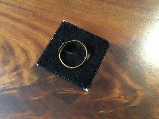 RARE VINTAGE 1940’s CHARLIE McCARTHY GOLD COLORED METAL RING 4