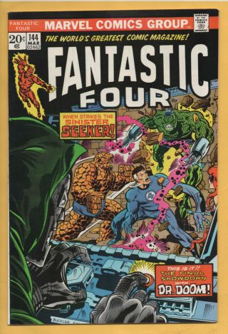 Fantastic Four 144 March 1974,  Marvel,  1961 Series Vf/nm
