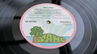 The Meters Cissy Strut 1974 Uk Lp 1st Pink Rim Minus Audio - Soul / Funk