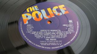 The Police Zenyatta Mondatta 1980 Uk Lp 1st Press Minus Audio - Listen