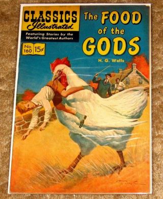 Classics Illustrated 160 The Food Of The Gods H.  G.  Wells Fn - Vf,  Hrn 159