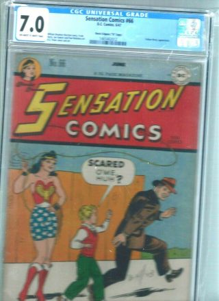 Sensation Comics 66 Cgc 7.  0