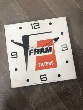 Vintage Fram Filters By Pam Clock For Restoration