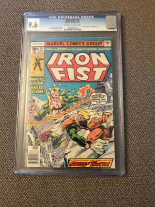 Iron Fist 14 Cgc 9.  6 Off White - White Pages 1st Sabretooth Hot Bronze Key