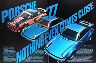 1977 Porsche 911s Turbo Carrera Turbo Rsr Vintage Ad