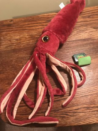 Wild Republic Giant Squid Plush,  Stuffed Animal,  Plush Toy,  Ocean Animals,  22”