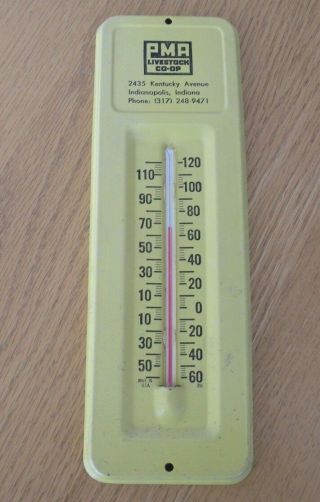 Vintage Advertising Thermometer Pma Livestock Co Op