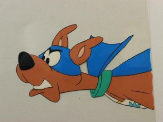 Pup Named Scooby Doo 1990s Animation Production Cel Of Hero Scooby