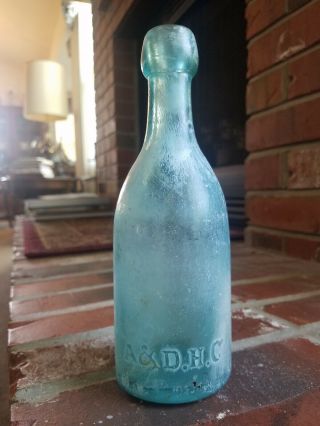 H GRONE & CO.  ST LOUIS MO Blob Top Soda Water Bottle A&DHC 4