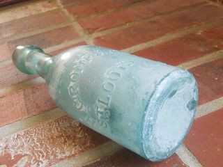 H GRONE & CO.  ST LOUIS MO Blob Top Soda Water Bottle A&DHC 5