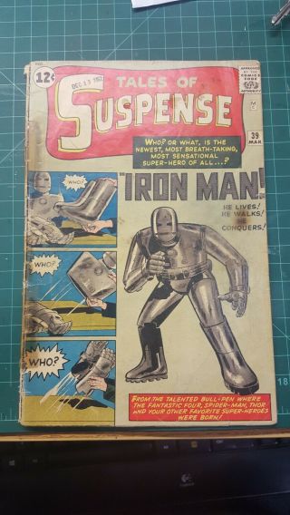 Tales Of Suspense 39,  1st Appearance Of Iron Man,  (mar 1963,  Marvel)